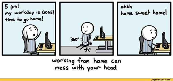 working from home